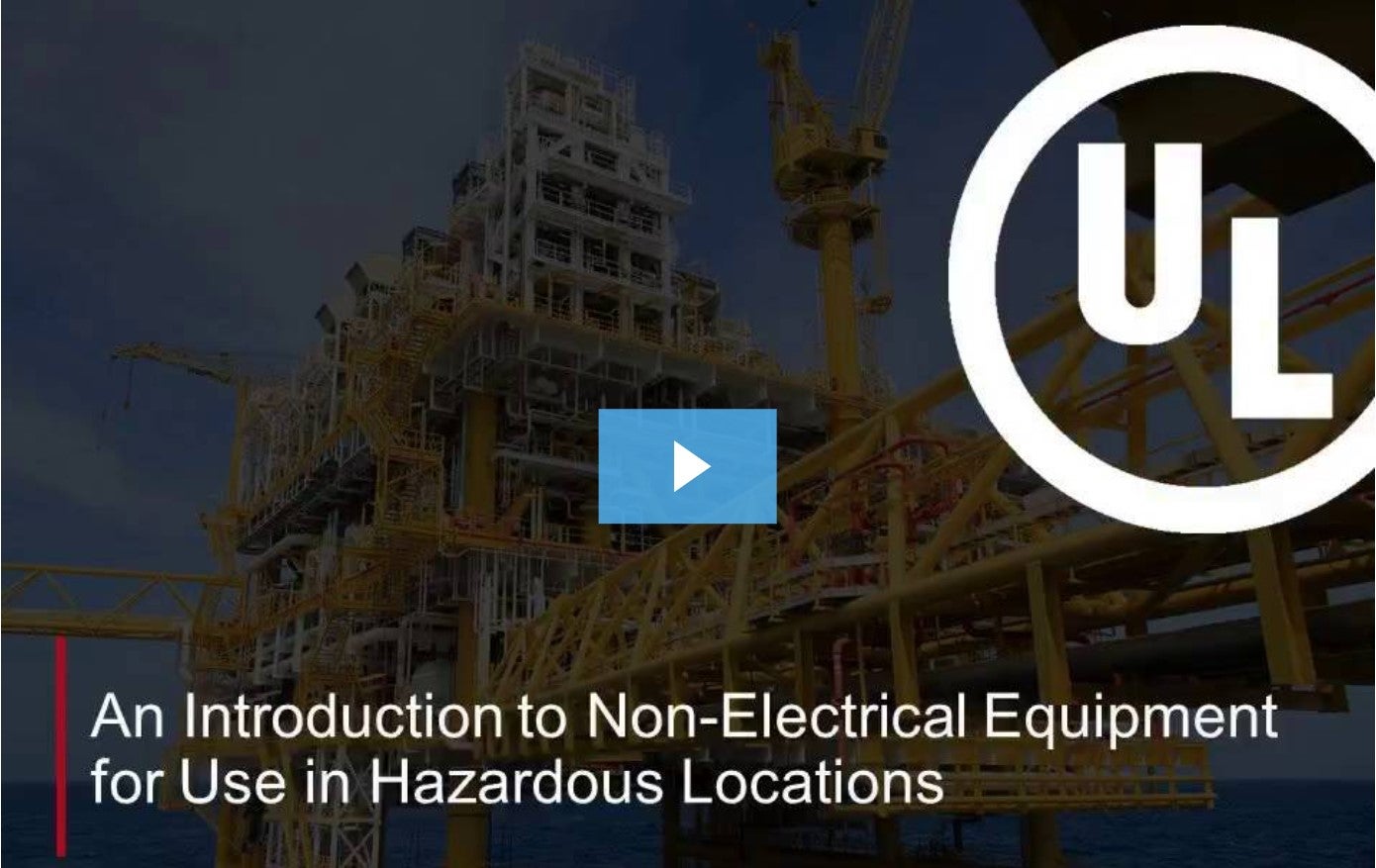 still from webinar featuring oil rig