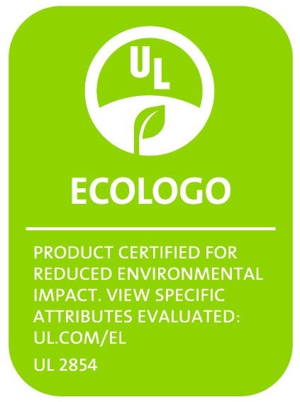 UL ECOLOGO Certification to UL 2854.