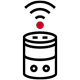 Icon of a smart speaker