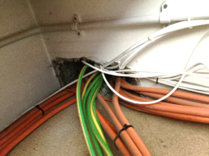 service penetration holes